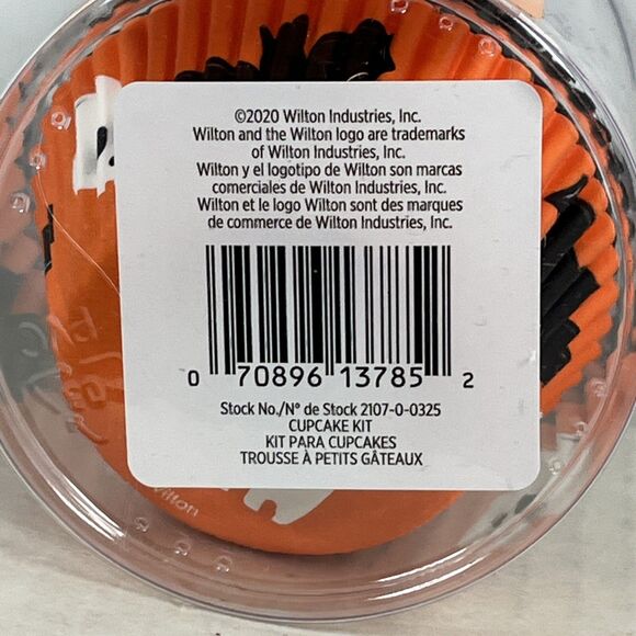 Skull Bat and Pumpkin Cupcake Kit 72-Piece with 48-Cups and 24-Picks by Wilton - Picture 9 of 9